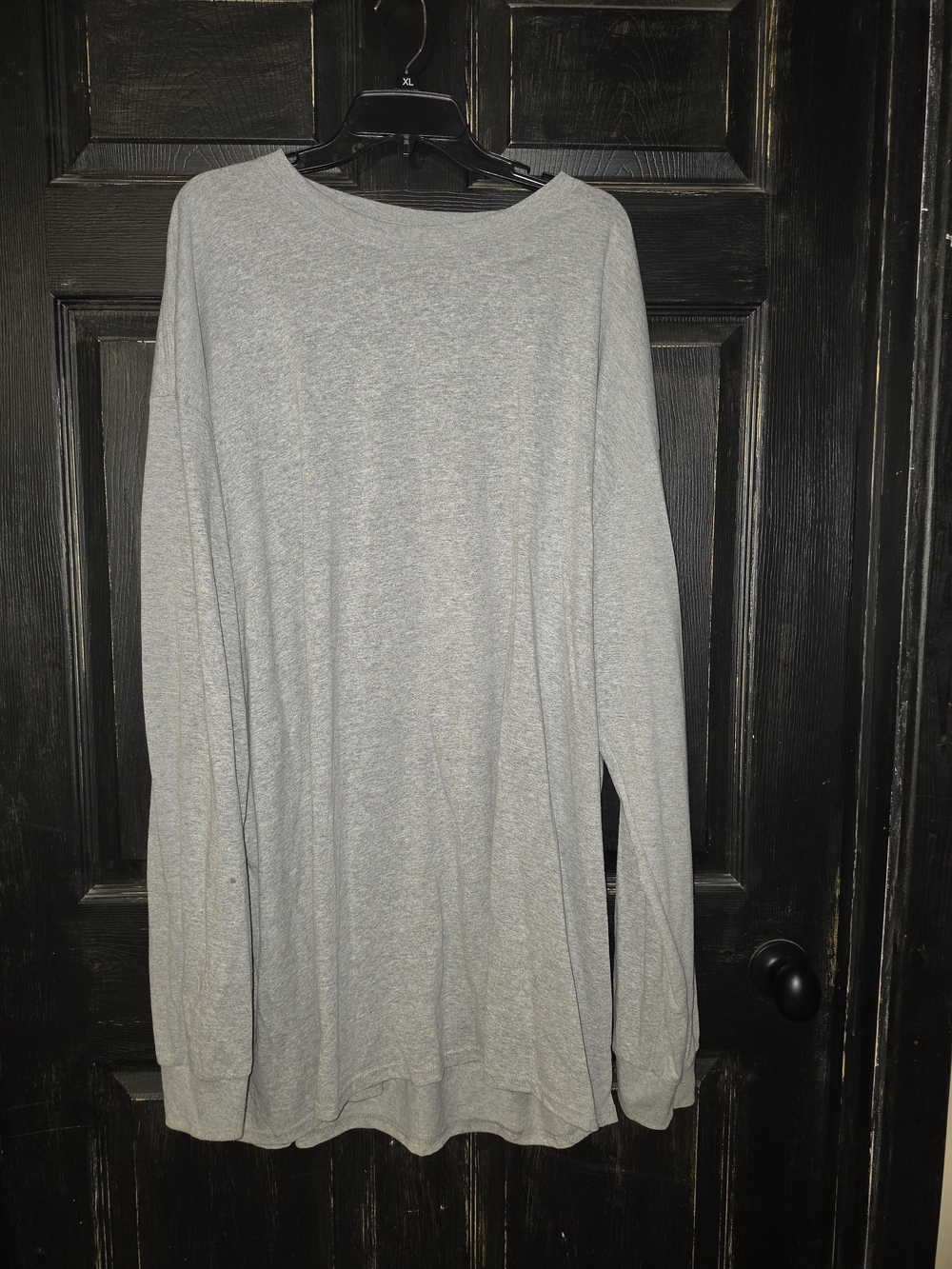 Port and Company Long Sleeve Tee in Light Gray